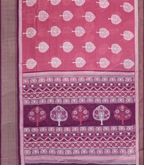 Dusty Peach Printed Synthetic Dola Saree With Zari Stripes & Border-BL5389