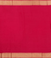 Crimson Woven Mysore Silk Saree With Floral Vine Motifs-MS3301