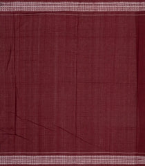 Dark Brown Handloom Orissa Cotton Saree With Tie & Dye Floral Motifs