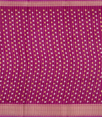Magenta Printed Synthetic Dola Silk Saree With Motifs & Zari Stripes-SY0420