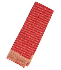 Red Mysore Crepe Silk Saree With Floral Motifs-MS3091