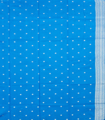 Sky Blue Woven Blended Aura Saree With Zari Buttas & Zari Border-BL5812