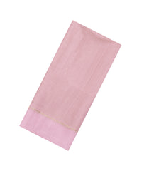 Dusty Pink Printed Synthetic Dupion Saree With Stripes-BL6062