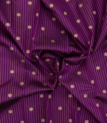 Purple Handloom Kanchipuram Silk Saree With Zari Stripes-KA15114