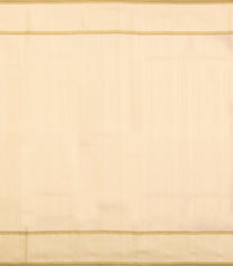 Crimson Handloom Korvai Kanchipuram Silk Saree With Cream Border-KA14715
