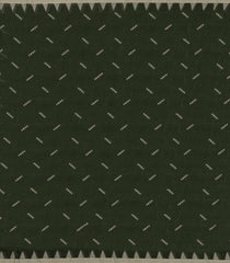 Dark Green Woven Bengal Cotton Saree With Chevron Motifs-BG1815