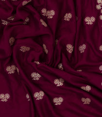 Magenta Woven Synthetic Blended Saree With Embroidered Motifs-EN2031