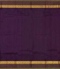 Peach Handloom Korvai Kanchipuram Silk Saree With Zari Buttas-KA15835