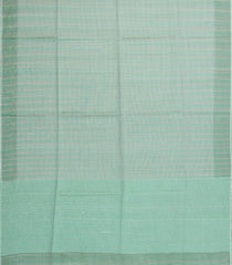 Mint Green Woven Tussar Silk Saree With Checks-TU3328