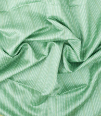 Mint Green Woven Kora Soft Silk Saree With Dotted Stripes-SO4755