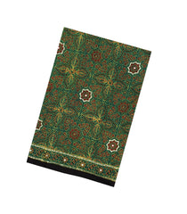 Green Printed Modal Silk Saree With Sequin Motifs-PS0749