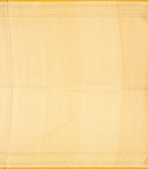 Mustard Handloom Organza Satin Soft Silk Saree With Floral Vine Motifs-SO4081