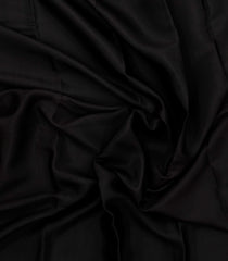 Black Woven Mysore Silk Saree With Contrast Border-MS3643