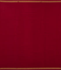Crimson Woven Mysore Silk Saree With Pure Zari Stripes -MS3271