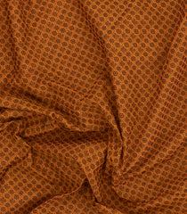 Oil Mustard Handloom Kanchi Cotton Saree With Annam Motifs-KC1827
