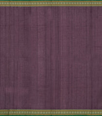 Dark Burgundy Handloom Village Cotton Saree With Buttas-VC1672