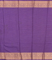 Orange Woven Blended Viscose Saree With Zari Checks-BL6083
