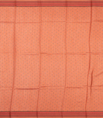Dusty Peach Pure Tussar Silk Saree With Printed Floral Motifs-TU3717