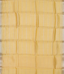 Yellow Woven Banarasi Organza Silk Saree With Stripes-BE1682