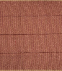 Taupe Printed Synthetic Tussar Saree With Zari Buttas-BL5370
