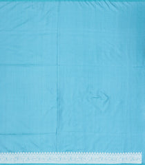 Turquoise Handloom Banarasi Ektara Weaving Silk Saree With Floral Buttas-BE1365