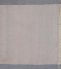 Grey Handwoven Raw Silk Saree With Jumka Motifs-Grey