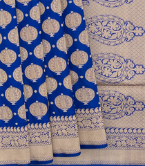 Blue Handwoven Benares Silk Saree