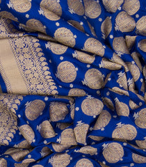 Blue Handwoven Benares Silk Saree