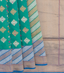 Green Handwoven Benares Silk Saree