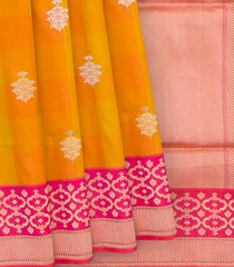 Yellow Handwoven Benares Silk Saree