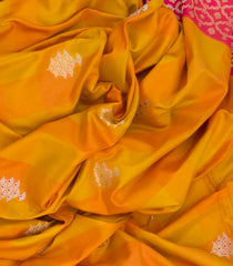 Yellow Handwoven Benares Silk Saree