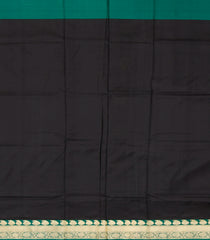 Black  Handwoven Benares Silk Saree-Black