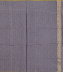 Grey Handwoven Benarasi Organza Silk Saree With Diagonal Vine Motifs -Grey