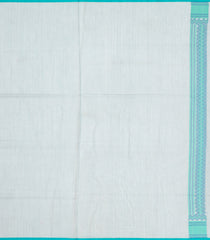 Light Blue Handloom Banarasi Cotton Saree With Floral Jaal Motifs-Light Blue