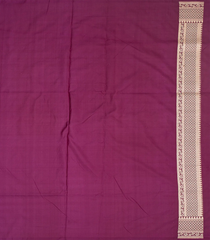 Magenta Handloom Banarasi Silk Saree With Meena Floral Motifs-Magenta