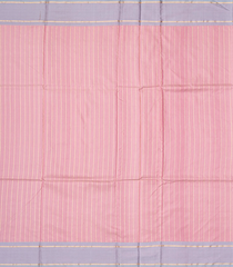 Dusty Pink Handloom Banarasi Silk Saree With Stripe Buttas-Dusty Pink