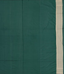 Bottle Green Handloom Banarasi Silk Saree With Floral Vine Motifs-Bottle Green