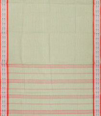 Baby Pink & White Bengal Cotton Saree With Checks & Buttas-Baby Pink