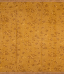 Oil Mustard Woven Blended Kota Silk Saree With Printed Floral Motif-OIL MUSTARD