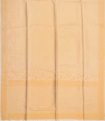 Cream Woven Art Soft Silk Saree With Floral Motifs-Cream