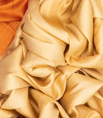 Cream Woven Blended Softy Saree With Mango Motifs-Cream