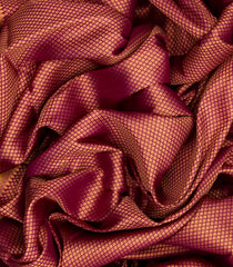 Magenta Woven Blended Softy Saree With Floral Motifs-Magenta