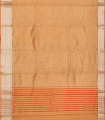 Sandal Woven Blended Plain Cotton Saree-Sandal