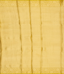 Yellow Woven Blended Plain Cotton Saree-Yellow