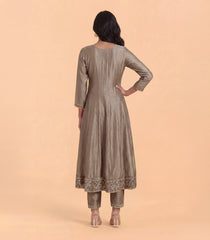 Beige Gold Festive Anarkali Set-RC5696