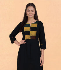Black and yellow casual kurta-RC5725
