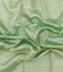 Aquamarine Woven Pure Organza Silk Saree With Buttas & Stripes-KS1068