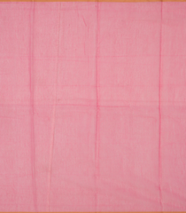 Bubble Gum Pink Handloom Chanderi Cotton Saree With Floral Motifs-BubbleGum Pink