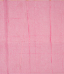 Bubble Gum Pink Handloom Chanderi Cotton Saree With Kamalam Motifs-BubbleGum Pink