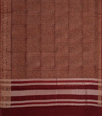 Maroon Chanderi Cotton Saree Printed With Floral Motifs-Maroon